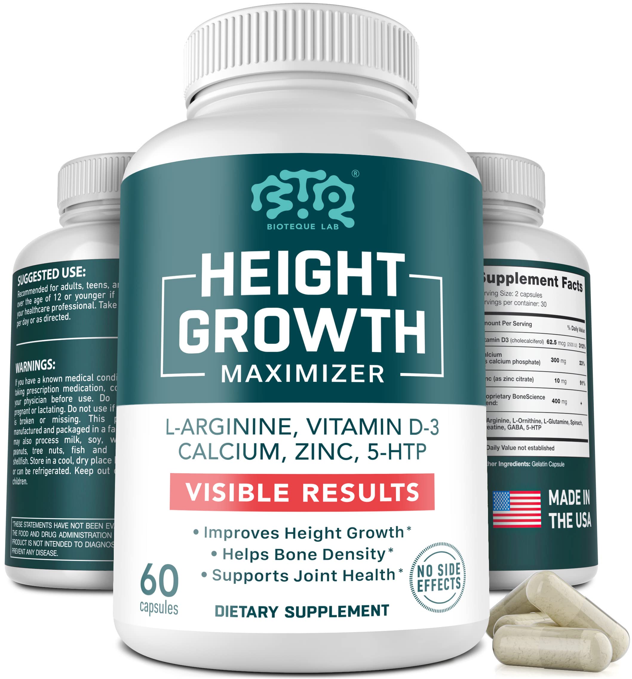 Mua Height Growth Maximizer, Calcium, Vitamin D3 and Zinc Blend Pills