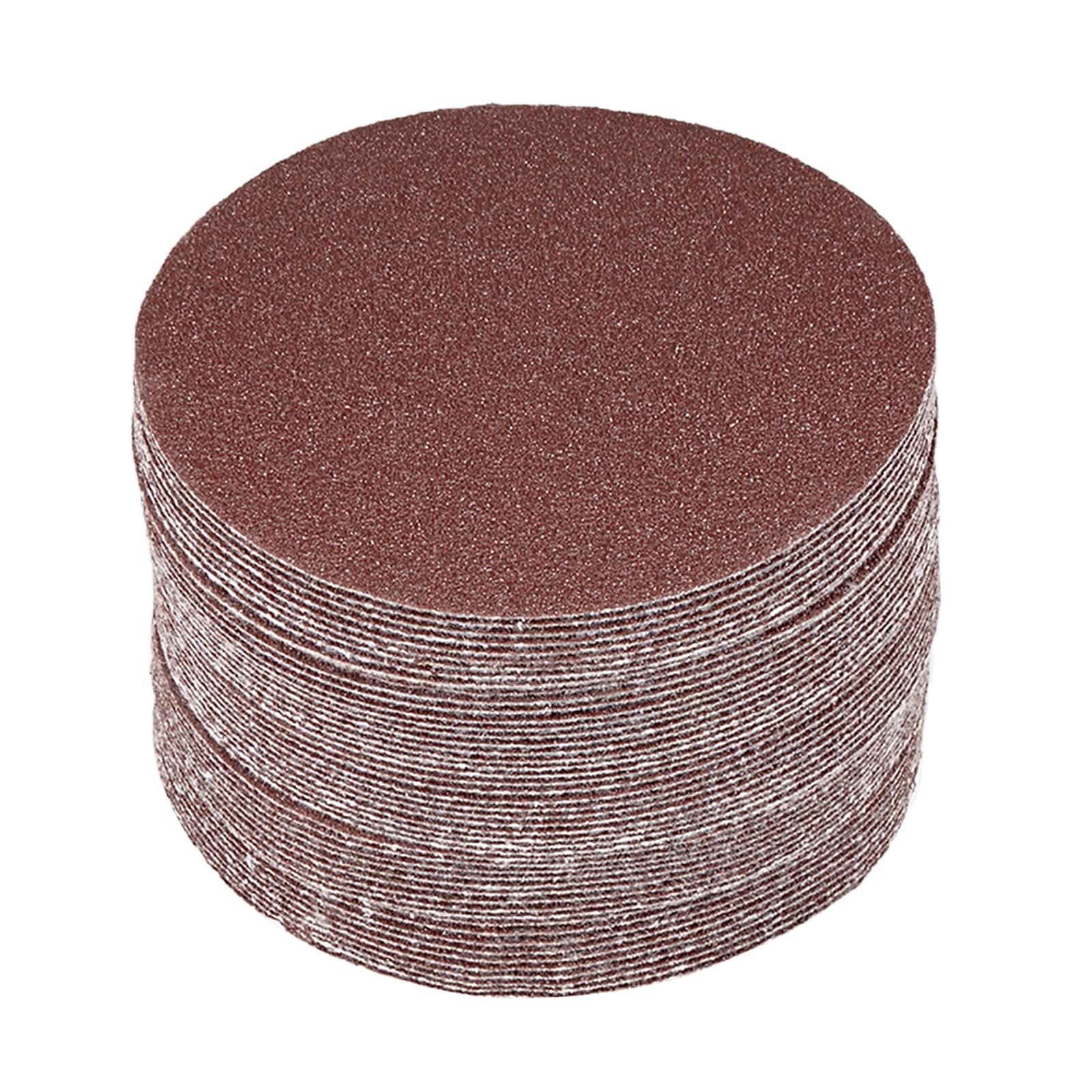 Kozelo 50 Pcs Sanding Discs Hook and Loop Backing - [4 Inch x 80 Grits] Aluminum Oxide Sandpapers for Orbital Sander Round Sanding Papers