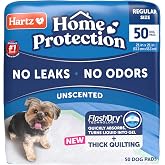 Hartz Home Protection Super Absorbent Odor Eliminating No Leaks Dog Pads, 50 Count