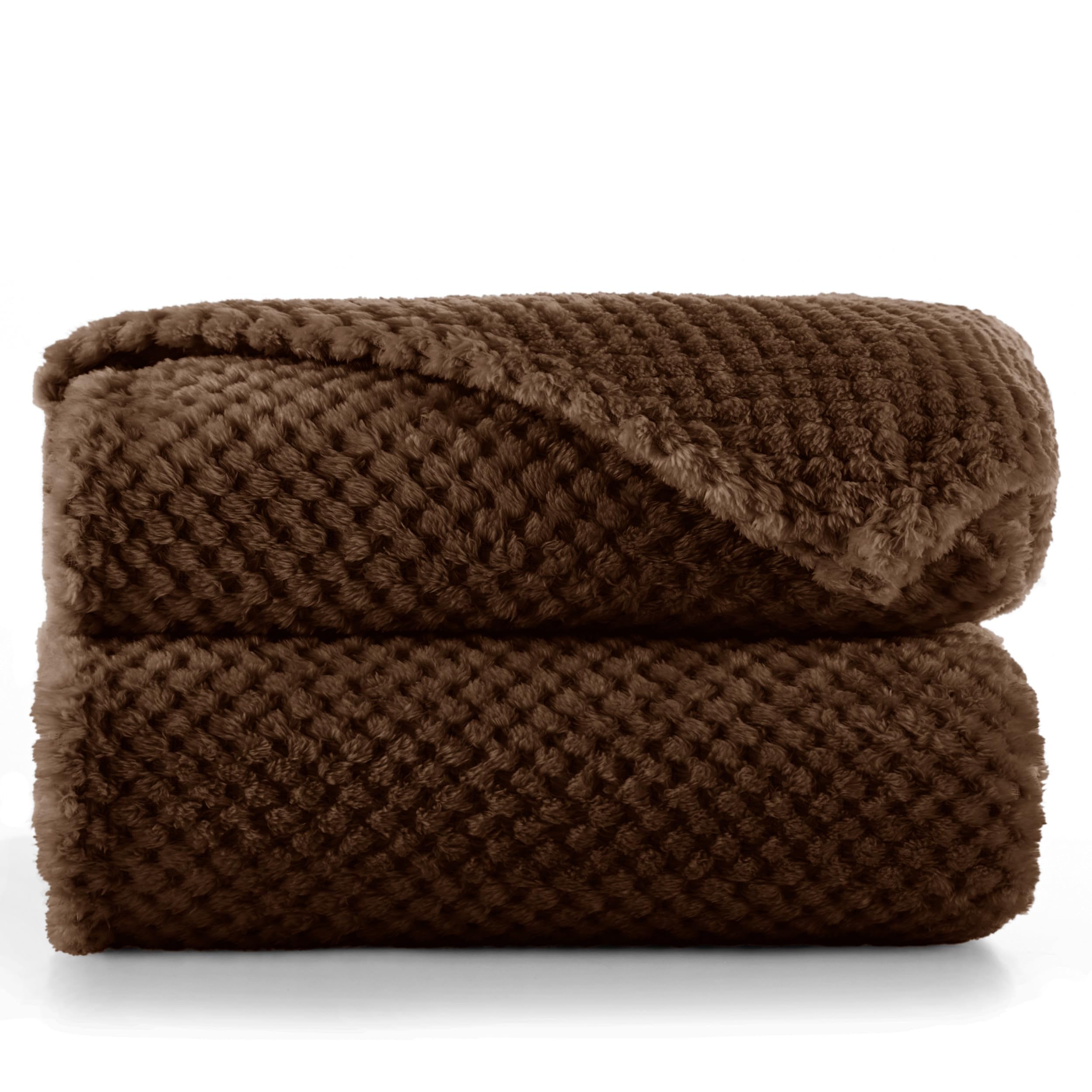 DecoKing 66072 Cuddly Blanket 70 x 150 cm Brown Microfibre Blanket Fleece Blanket Bedspread Soft Cuddly Scandinavian Style Chocolate Brown Henry — image 1