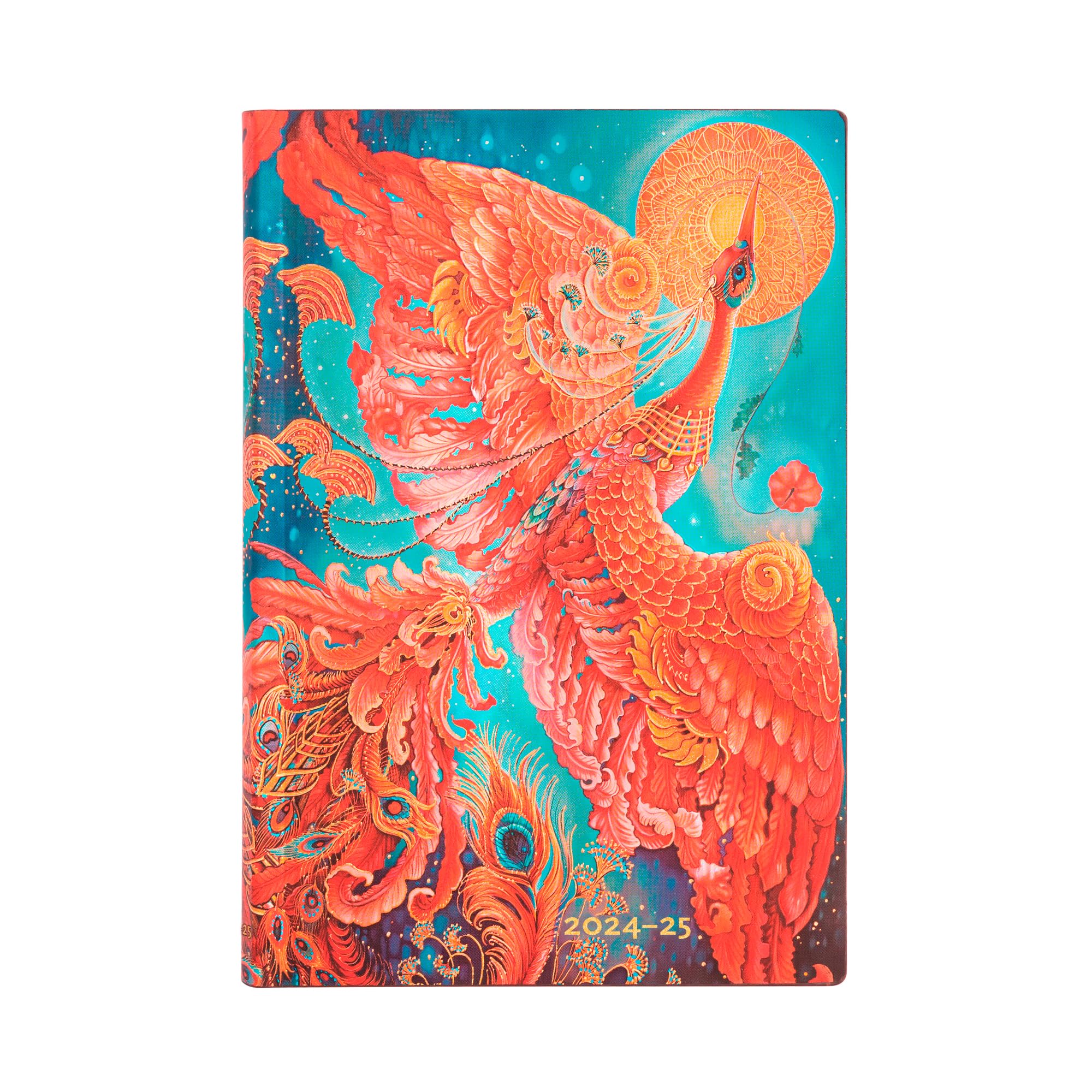 Paperblanks Flexi 2025 Firebird Mini Horizontal 13-Month Calendar