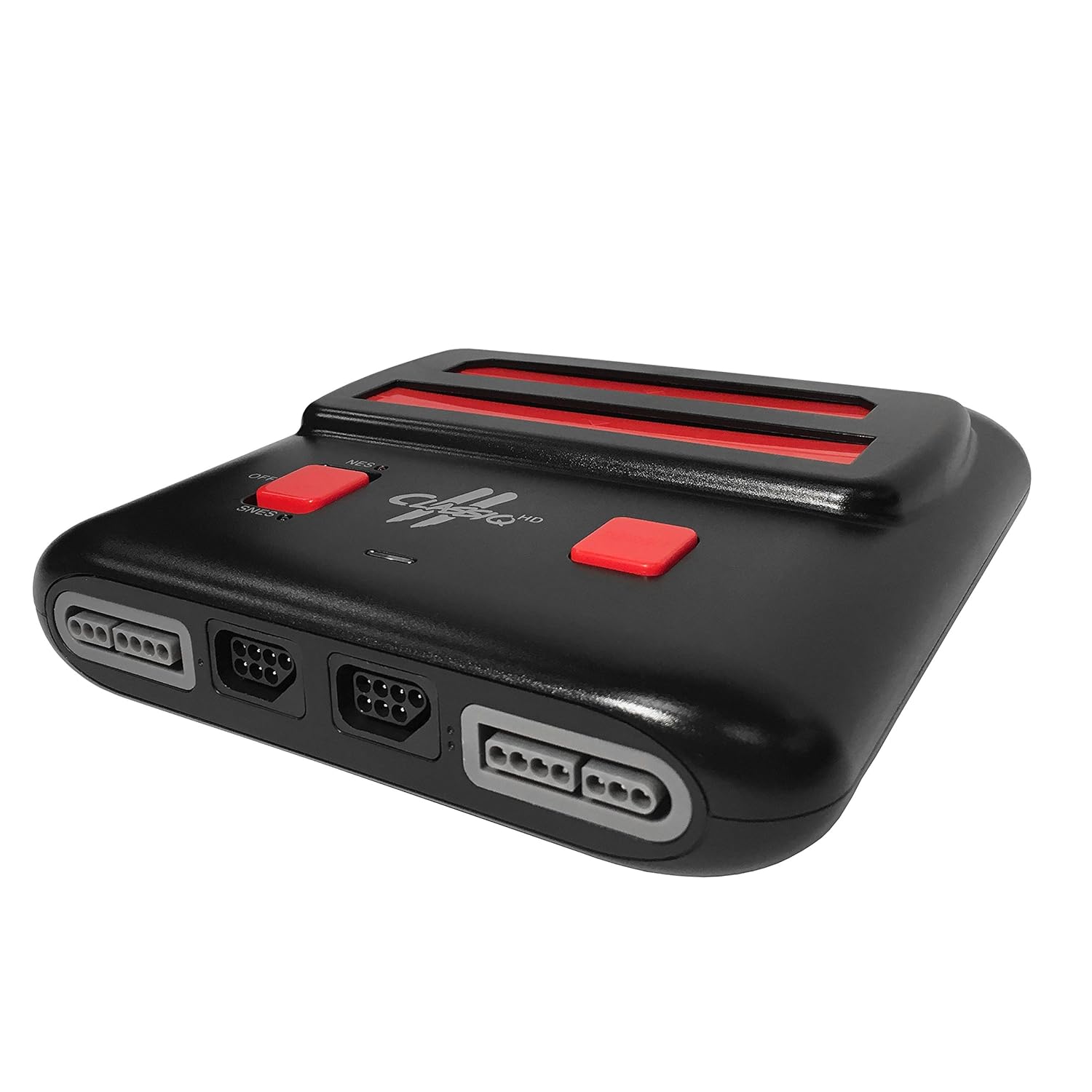 Old Skool Classiq 2 HD 720p Twin Video Game System, Black/Red Compatible with SNES/NES Nintendo and Super Nintendo Cartridges: Video Games