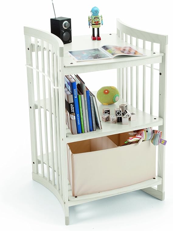 stokke changing table walnut