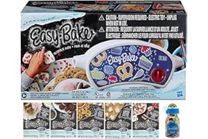 MIRACLE PLAY Easy Bake Ultimate Oven Baking Bundle (Oven + 6 Mixes + Rainbow Sprinkles) for Kids 8yrs and Up Gift Set