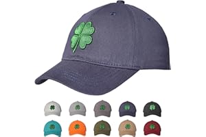 TSSGBL Kids Toddler Boys Girls Baseball Hat Unstructured Soft Crown Lucky Shamrock Ball Cap Ages 2-4T, 5-8 Years