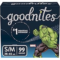 Goodnites Bedwetting Underwear for Boys, S/M, 99 Ct, Stock Up Pack