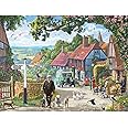 Bits and Pieces – 3000 Piece Jigsaw Puzzle for Adults – The Country Bus - Small Town in The English Countryside Jigsaw Puzzle by Artist Steve Crisp, Completed Puzzle Size: 32-1/2" x 45-1/4"