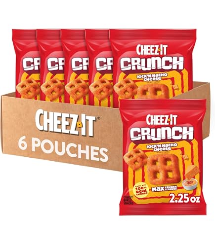 Amazon.com: Cheez-It Crunch Cheesy Baked Snacks, Lunch Snacks