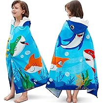 2007年/どこでもいっしょBIGバスタオル/井上トロ Amazon.com: Joiedomi Shark Hooded Towels for Kids Soft 100
