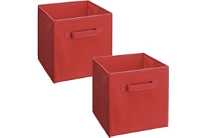 ClosetMaid 18656 Cubeicals Fabric Drawer, Red, 2-Pack