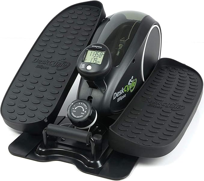 DeskCycle Ellipse Under Desk Elliptical Black, Elliptical Trainers