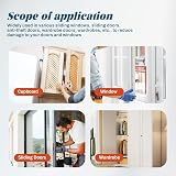 HNNHOME D-Shape EPDM Draft Excluder Self-Adhesive Window Door Seal 9x6mm 10M view 6