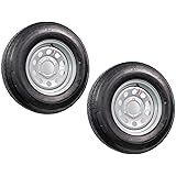 Amazon Com St225 75r15 Lrd 8 Pr Rainier St Radial Trailer Tire On 15 6 Lug Silver Mod Trailer Wheel Automotive