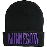 Minnesota Adult Size Winter Knit Cuffed Beanie Hat