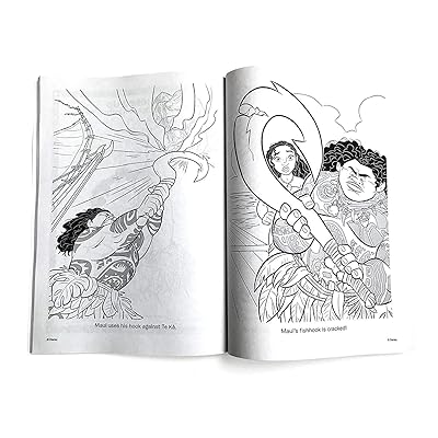 Buy Disney Coloring Books For Kids With Stickers Moana Coloring Book And Moana Stickers Online In Turkey B07bh2rz93