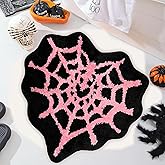 Inshinern Spider Web Bath Mat, 24x24