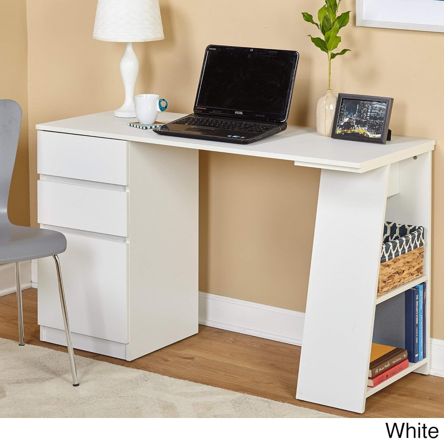 Best white desk with drawers modern - Your Kitchen