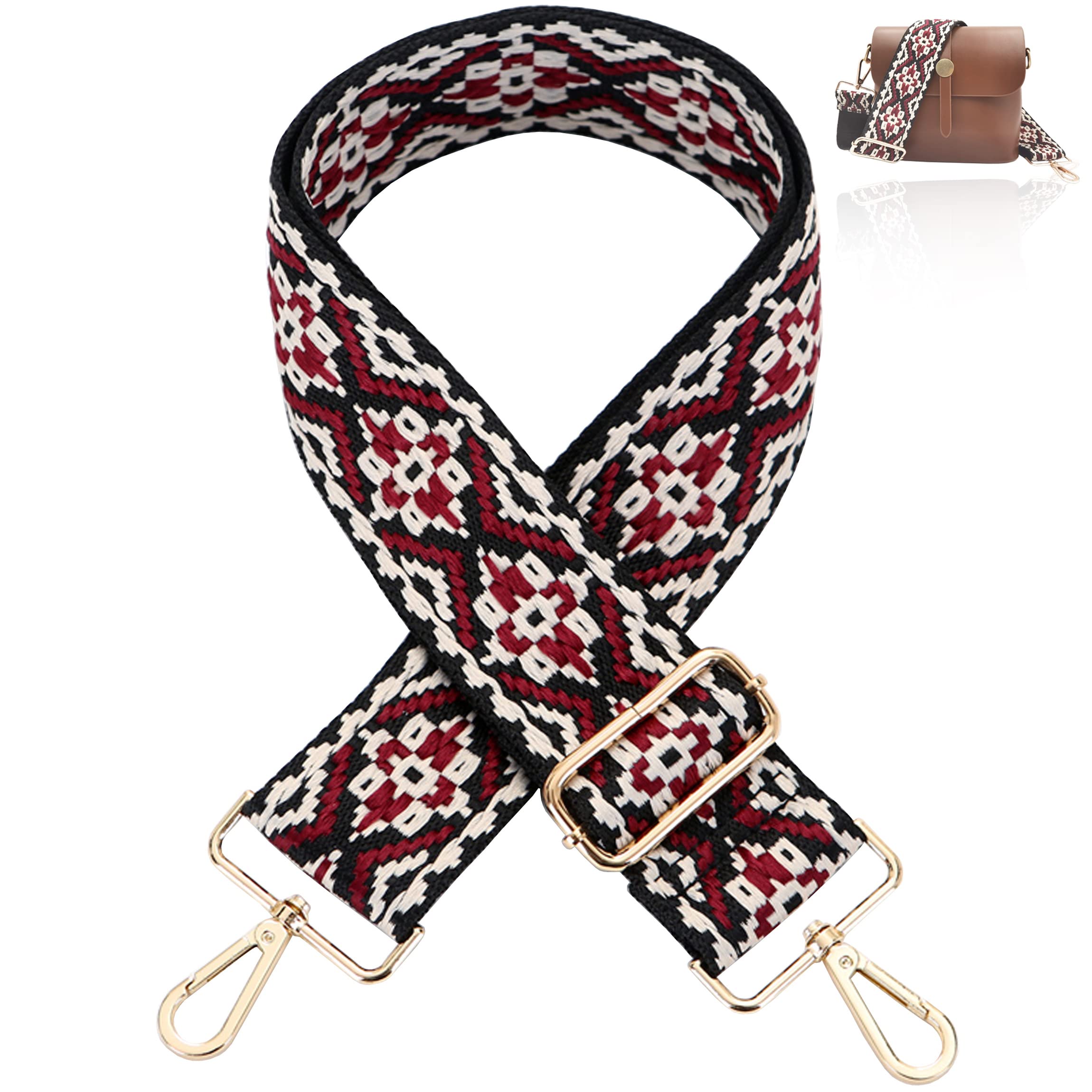 Adjustable Wide Shoulder Strap Replacement Belt Crossbody Canvas Bag Handbag