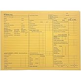 EZ Line Printed Vehicle Deal Record Envelopes 9x12 Jackets 100 Pack (Manilla Detailed)
