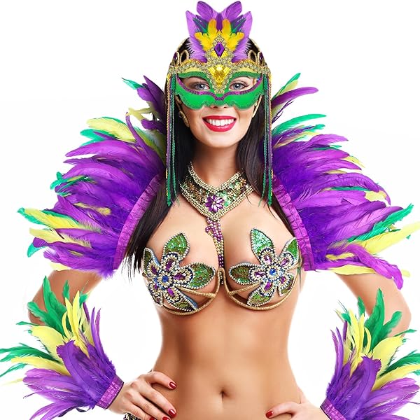 Amazon.com: Western Fashion, inc. Sexy Mardi Gras Swag Bra Tribal Dance Purple Gold Green Beaded Exotic Rave Burning Man, Purple, Green, Gold, MDL: Clothing, Shoes & Jewelry Amazon.com: Western Fashion, inc. Sexy Mardi Gras Swag Bra Tribal Dance Purple Gold Green Beaded Exotic Rave Burning Man, Purple, Green, Gold, MDL: Clothing, Shoes & Jewelry