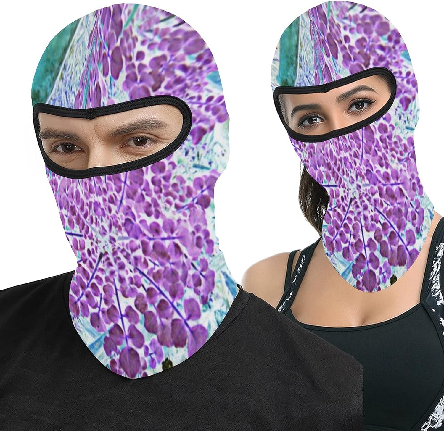 Lavender Blue Full Face Mask Hood Outdoor Tactical Headcover Riding