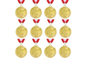 DONRIME 12 Pieces Basketball Medals for Kids - Gold Medal Awards Basketball Team, Sports Day Favors Prizes for Boys Children Adults