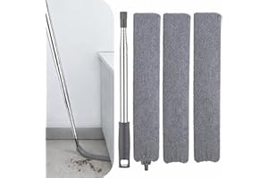 Retractable Gap Dust Cleaner with Extension Pole, Cleaning Tools with 3 Microfiber Dusting Cloths, Extendable Long Handle Dus