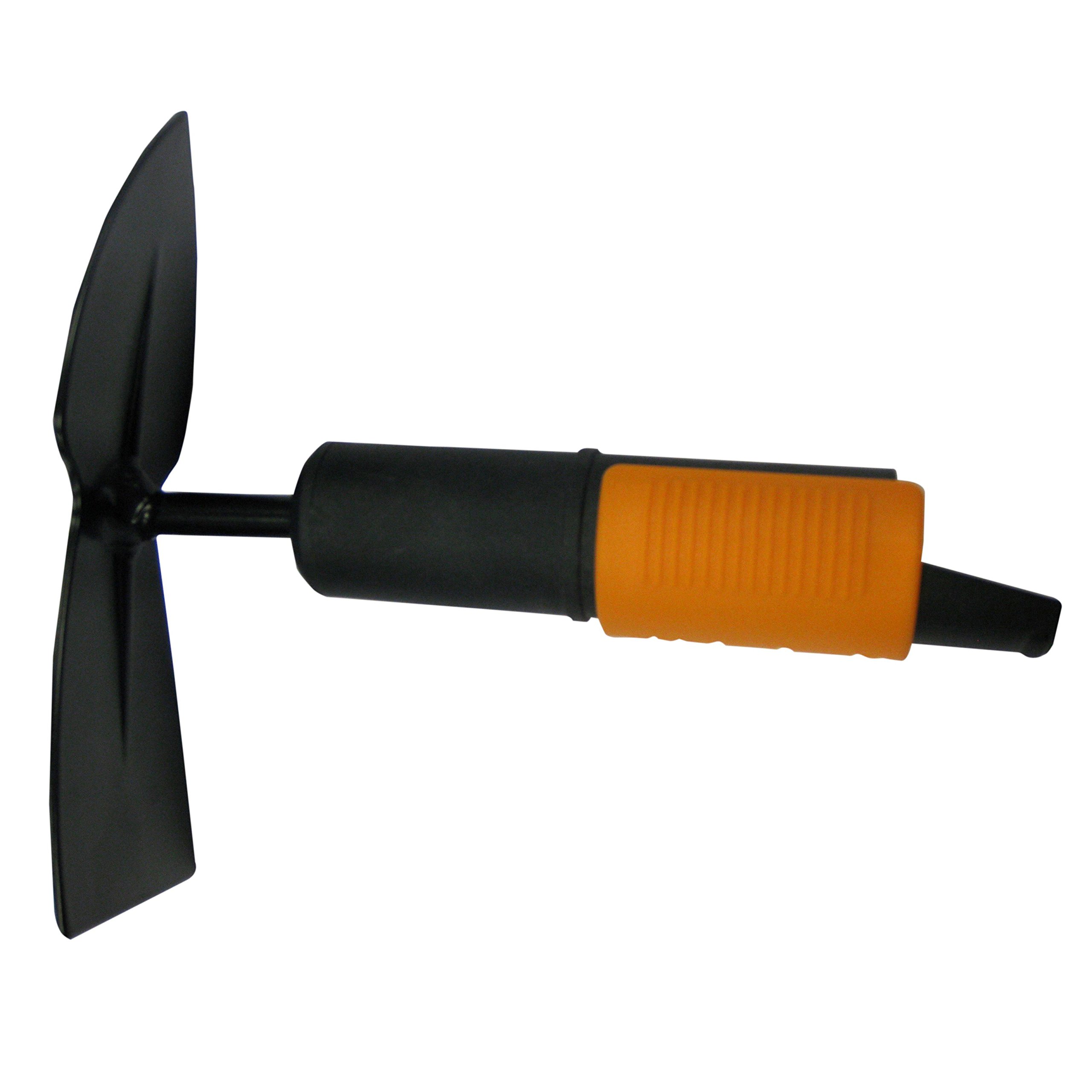 Fiskars QuikFit Double Scraper Hoe, Tool Head, Length: 18.5 cm, Steel Head, Black/Orange, 1000734