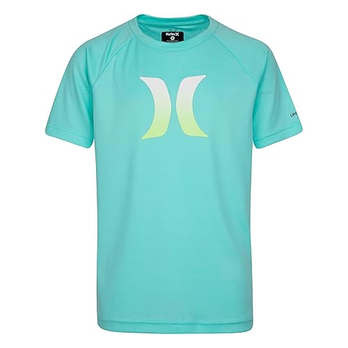 Hurley Boys' Rash Guard Shirt, Green/Icon, 2T