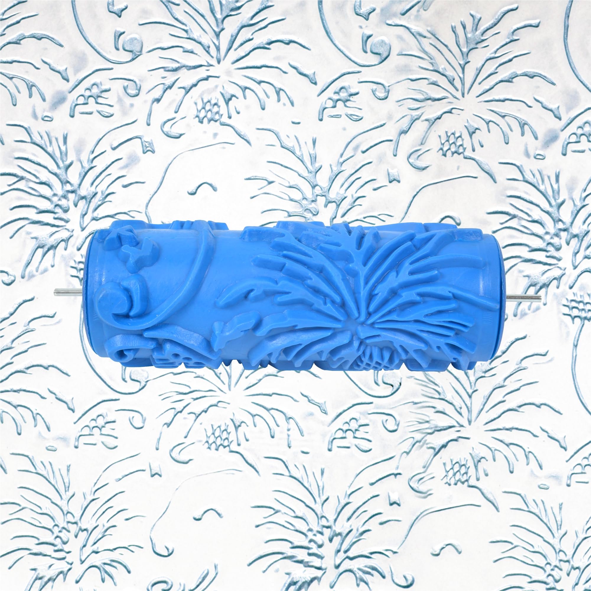 Photo 1 of Nichiyo 5'' Inch Texture Rubber Roller Single Color DIY Patterned Paint Roller Decorative Used for Home Wall Decoration(040Y)
