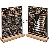 Vintage 50th Birthday Decorations for Men Women Include Acrylic Two-Sided Back in 1976 Birthday Table Sign Poster with Stand Cheers to 50 Years Birthday Anniversary Theme Table Decor Display Holder