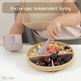 Moonkie Suction Plates for Babies & Toddlers Blush 1 Pack view 4