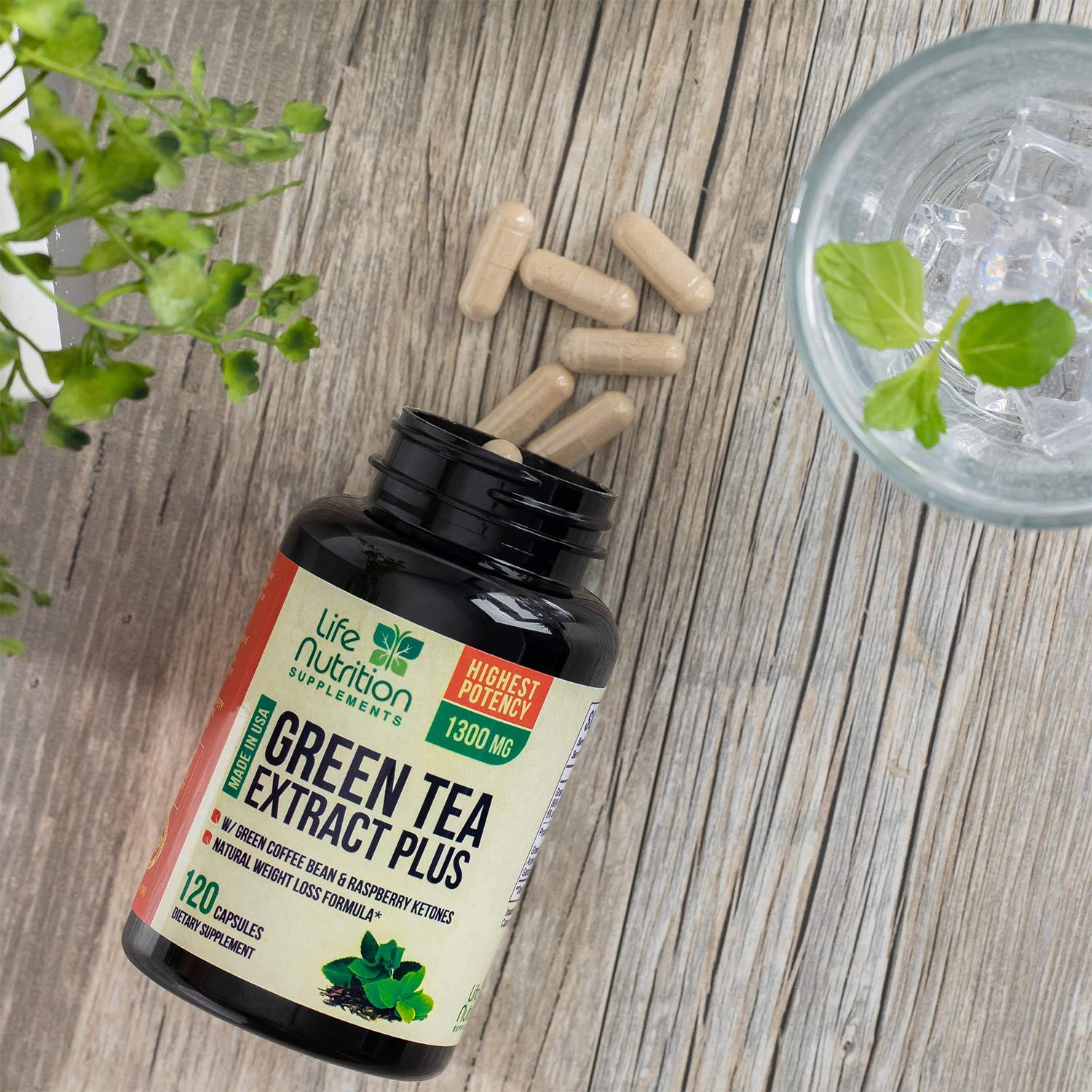 Green Tea Extract 98% with EGCG for Weight Loss 1300mg - Boost