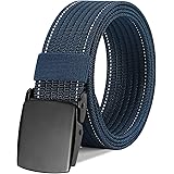 CowboyGuru Men's Nylon Belt, Military Tactical Belts Breathable Webbing Canvas Belt with Metal Buckle