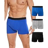 SUNCHIRI Incontinence Underwear For Men, Overnight Leakproof Cotton Boxer Brief, Washable Reusable 80ml Multipack