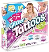 FabLab Glitter Tattoos Mixed Pack 54 Stencils 6 Colours 7 Day Wear view 1