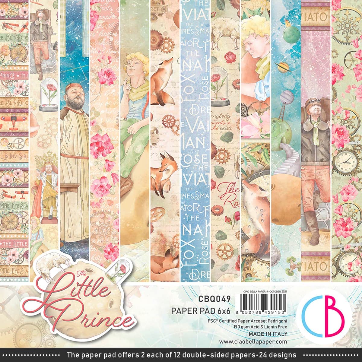 Ciao Bella The Little Prince 6"x6" Creative Paper Pad