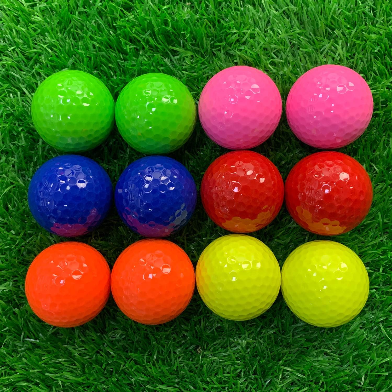 KOFULL 12pcs/Pack Colorful Golf Balls Golf Gifts for Men Practice Mini Golf Balls Golf Training Balls (multicolor) - Image 4