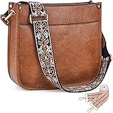 Caitina Crossbody Bag Women Vegan Leather Hobo Handbag Trendy Crossbody Shoulder Bag Purses For Women with 2 Adjustable Strap