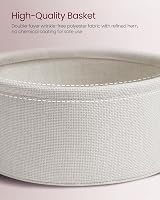 VASAGLE Round Side Table with Charging Station Jelly Pink Cream White LET228R03 view 7