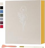 Lanpn Self Adhesive Photo Album 40 Pages Linen Scrapbook 6x4 7x5 A5 20 Sheets