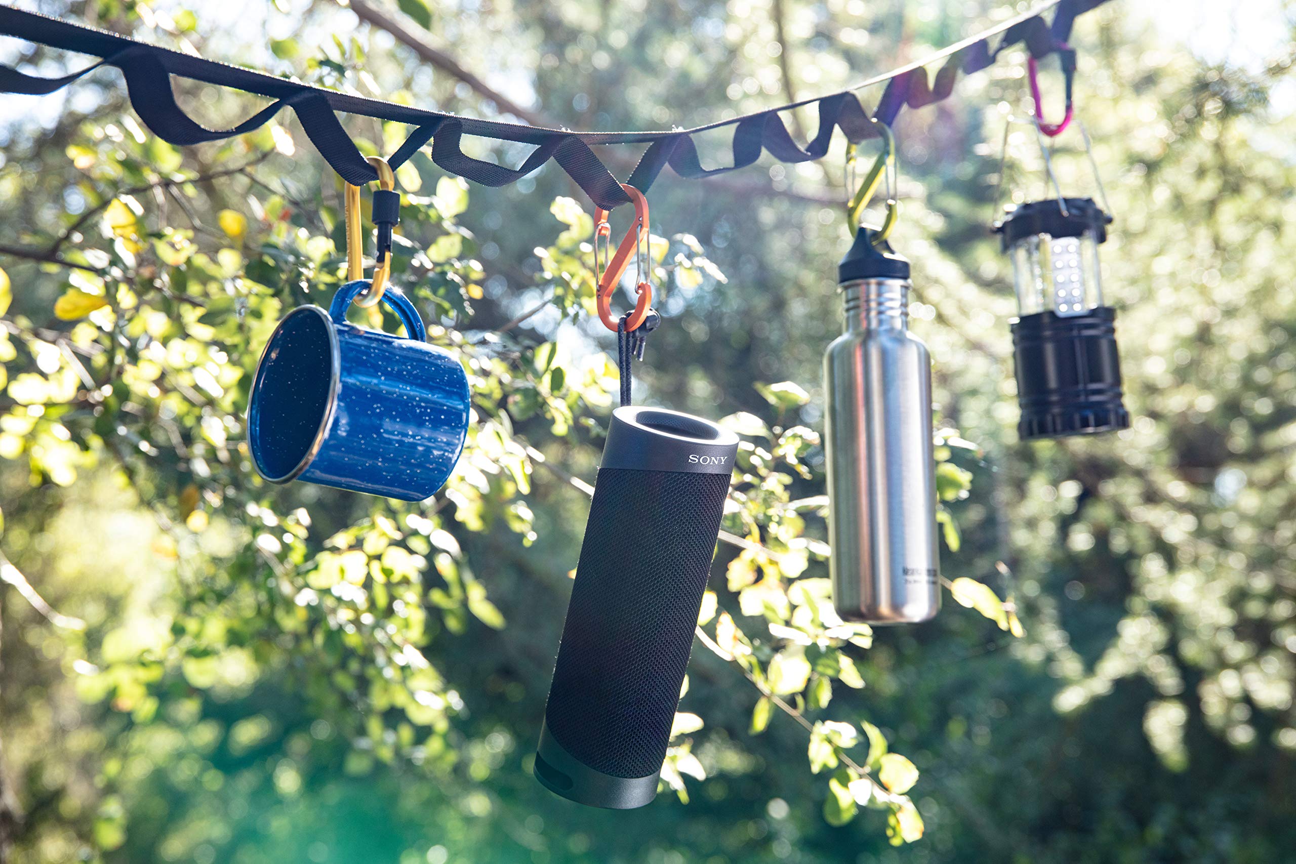 Sony SRS-XB23 - Altavoz Bluetooth inalámbrico súper portátil, potente y duradero, resistente al agua, con graves adicionales, negro