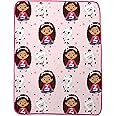 Franco Gabby's Dollhouse Kids Bedding Super Soft Micro Raschel Throw, 46 in x 60 in, (Official DreamWorks Product)