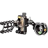 Trophy Ridge React One Pro Bow Sight - Accuracy up to 100 Yards, Tool Less Windage and Elevation Adjustability, 2nd/3rd Axis Leveling, Adjustable Click Light