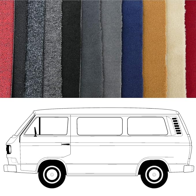 T3 Bus Diesel Auto Teppich Velours Beige Amazon De Auto