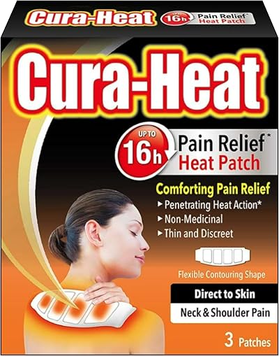 Cura-Heat Neck & Shoulder Direct to Skin Patch 3 Count