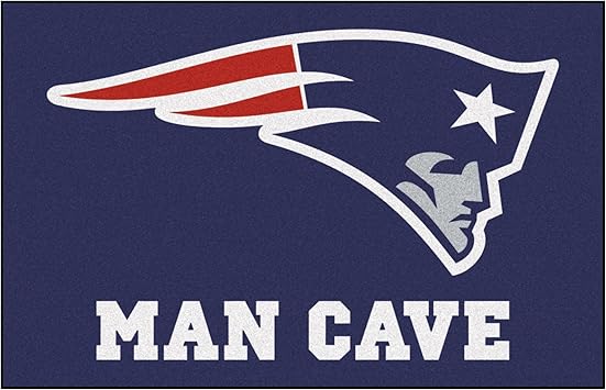 Amazon Com Fanmats 14333 Nfl New England Patriots Nylon Universal Man Cave Starter Rug Automotive