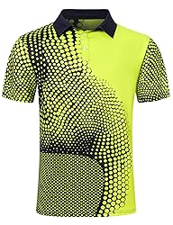uideazone Men's Novelty Polo Shirts Athletic Fit