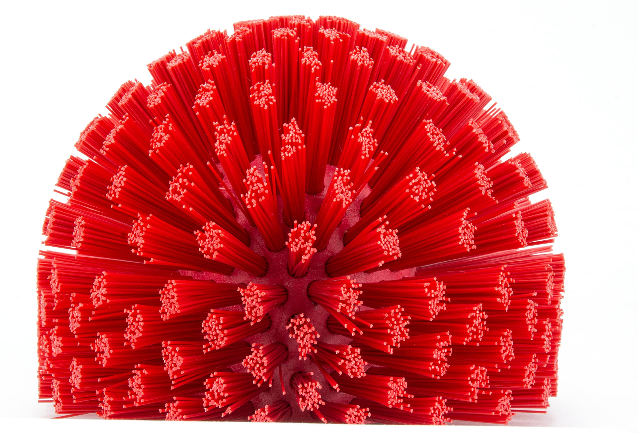 SPARTA 45005EC05 Plastic Multi-Purpose Valve Brush, Pipe Brush, Round Brush with Polyester Bristles, Color Coded for Commercial Cleaning, Kitchen, 3.9 X 5 X 3.9 Inches, Red, (Pack of 2)