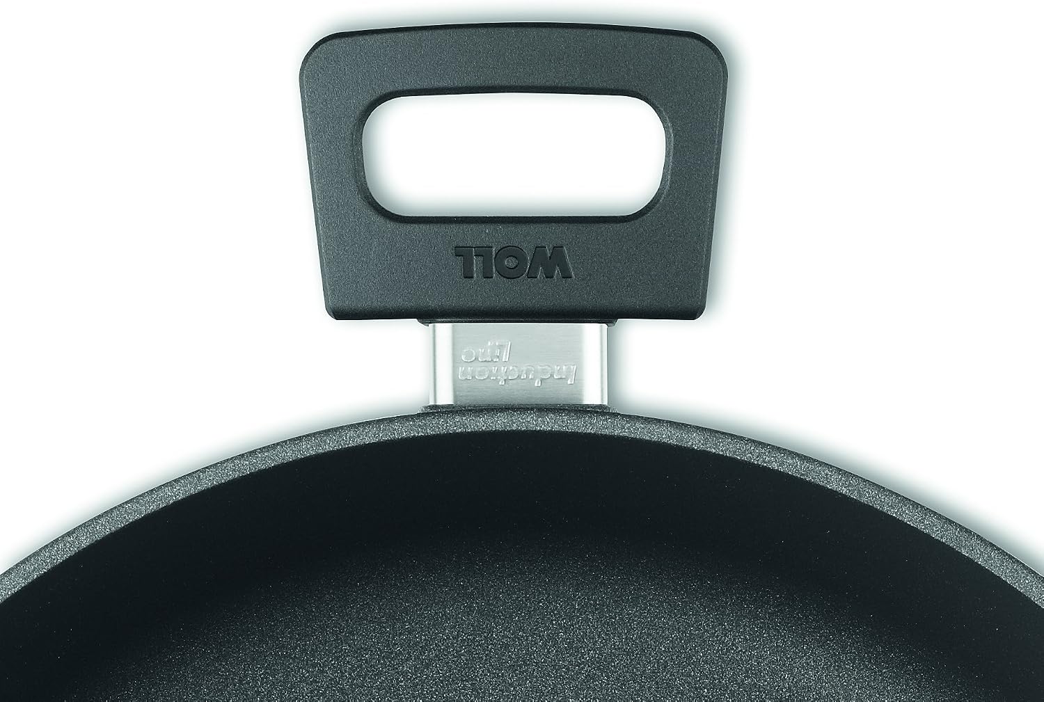 Woll Induction Line Professional Non Stick Cast Aluminium 28 cm Casserole Dish with Lid, 6 Litre, Black - Image 4